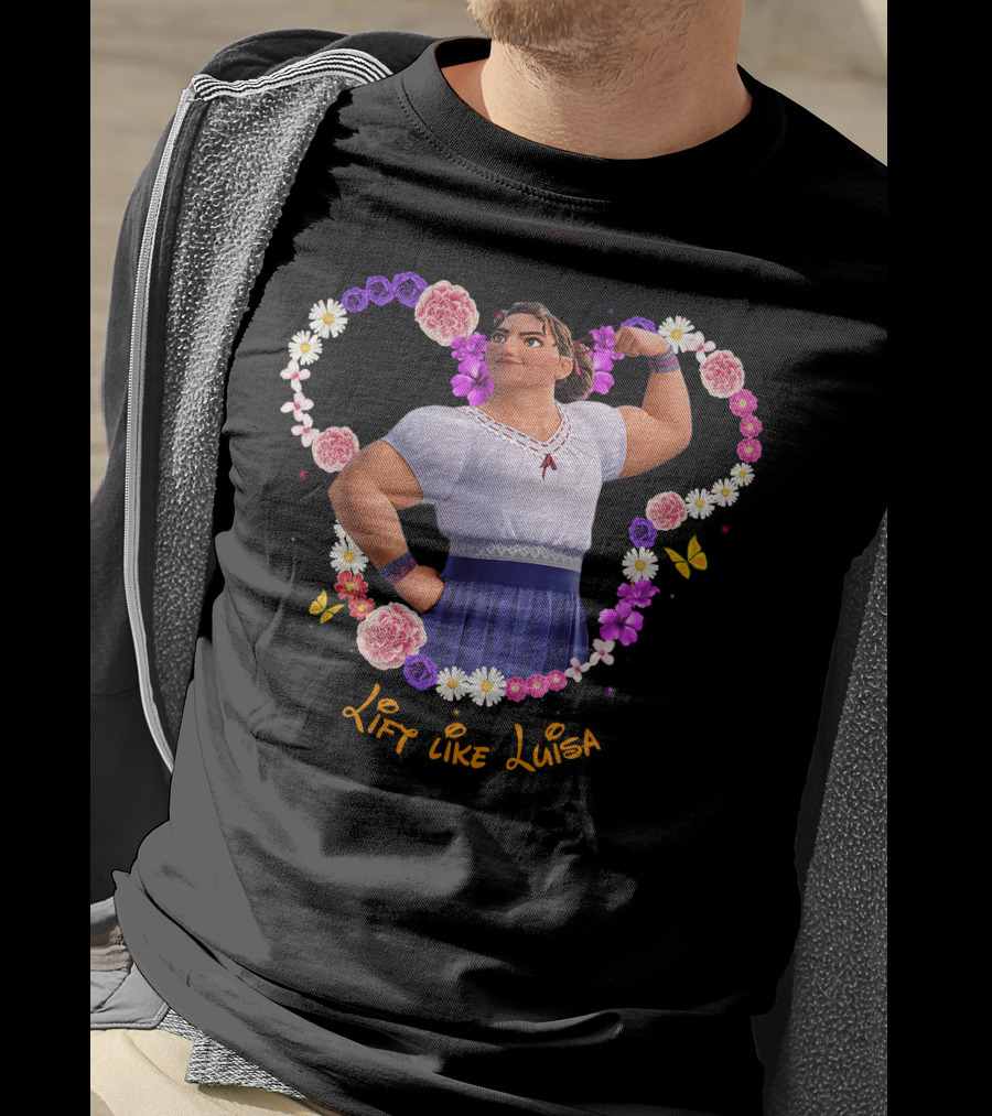 Lift Like Luisa Flowers Butterflies T-Shirt