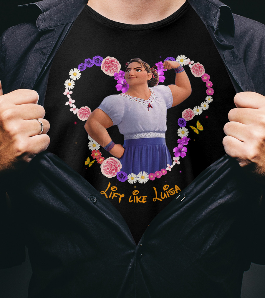 Lift Like Luisa Flowers Butterflies T-Shirt