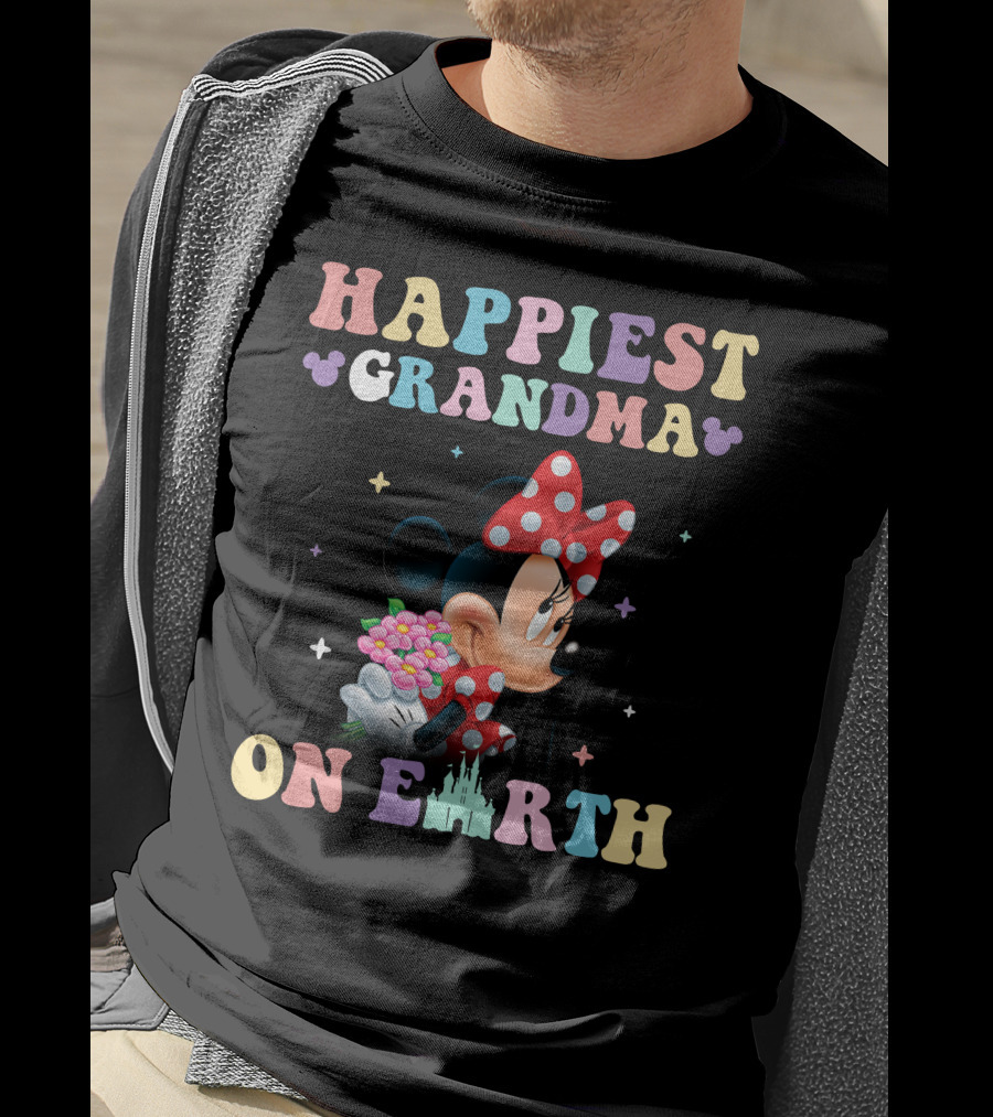 Happiest Grandma On Earth Minnie T-Shirt
