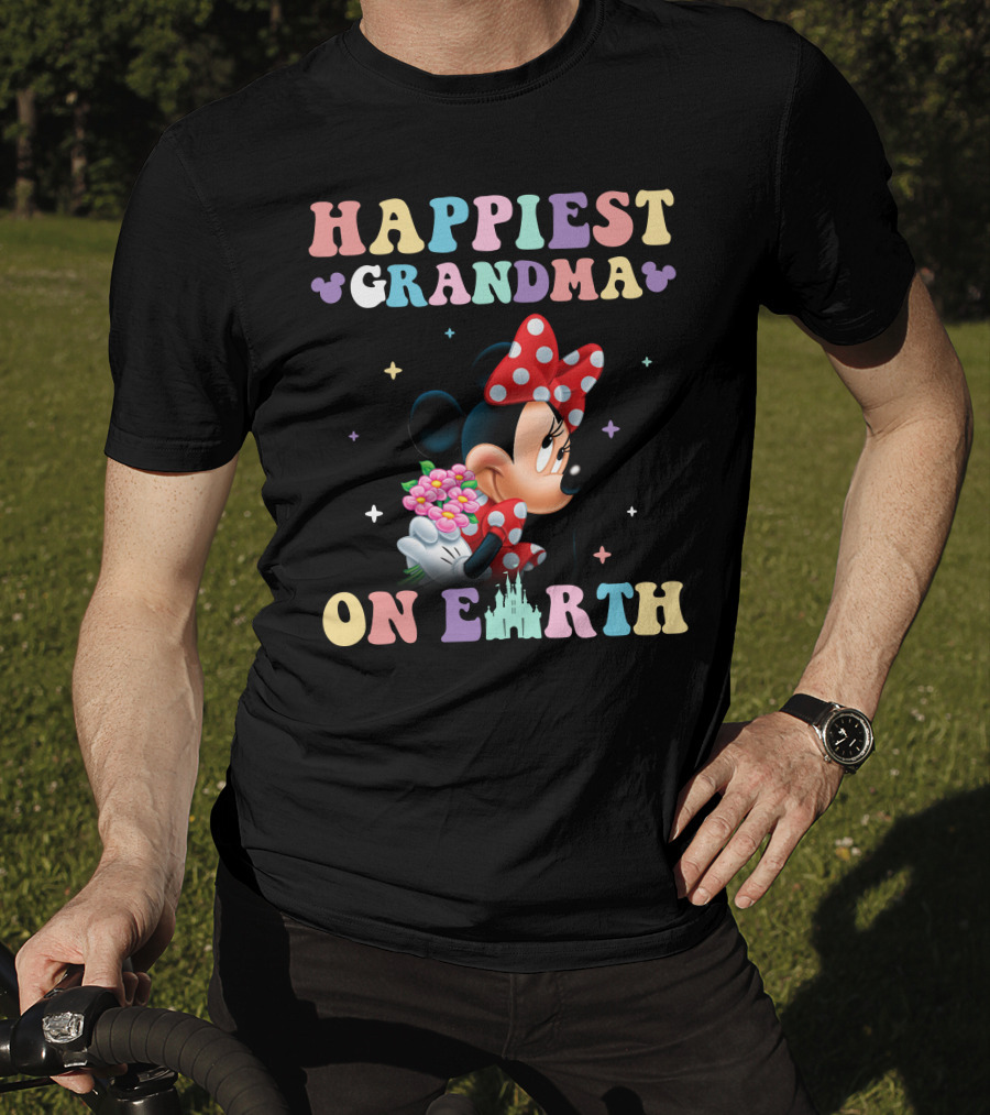 Happiest Grandma On Earth Minnie T-Shirt