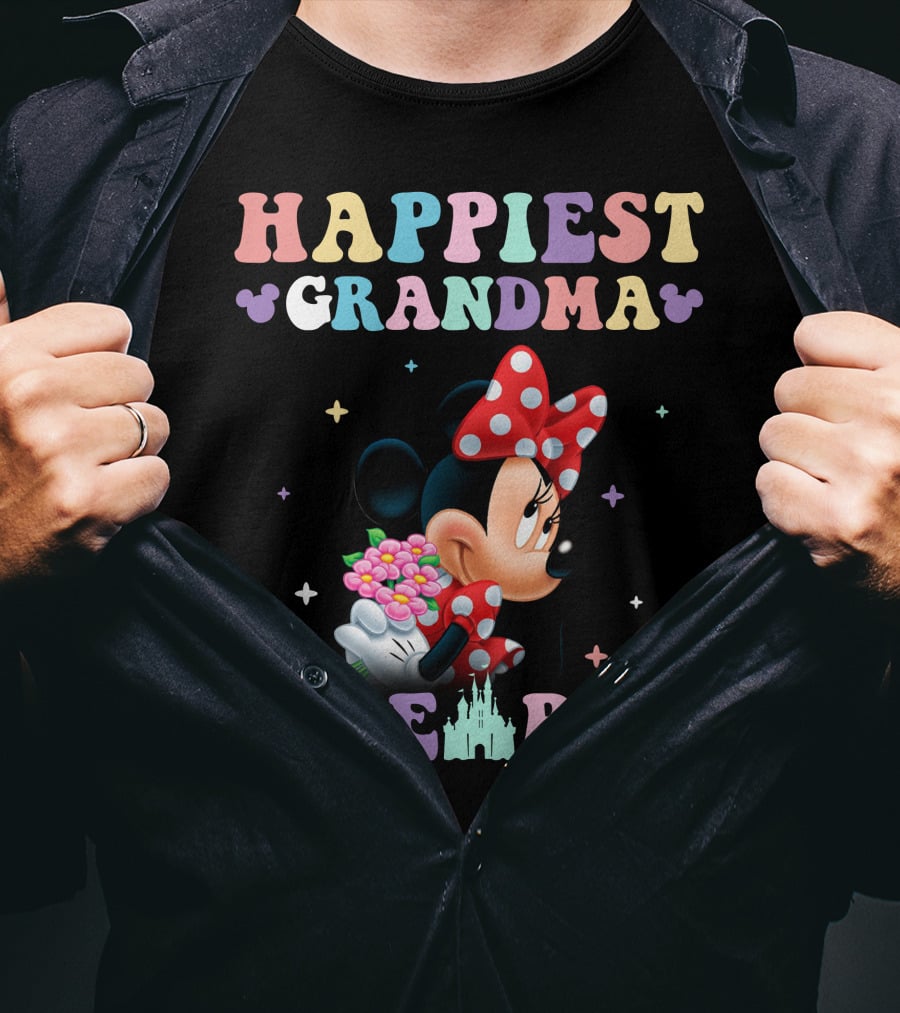 Happiest Grandma On Earth Minnie T-Shirt