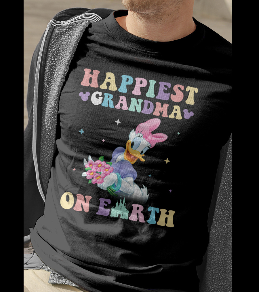 Happiest Grandma On Earth Daisy Duck Disney T-Shirt