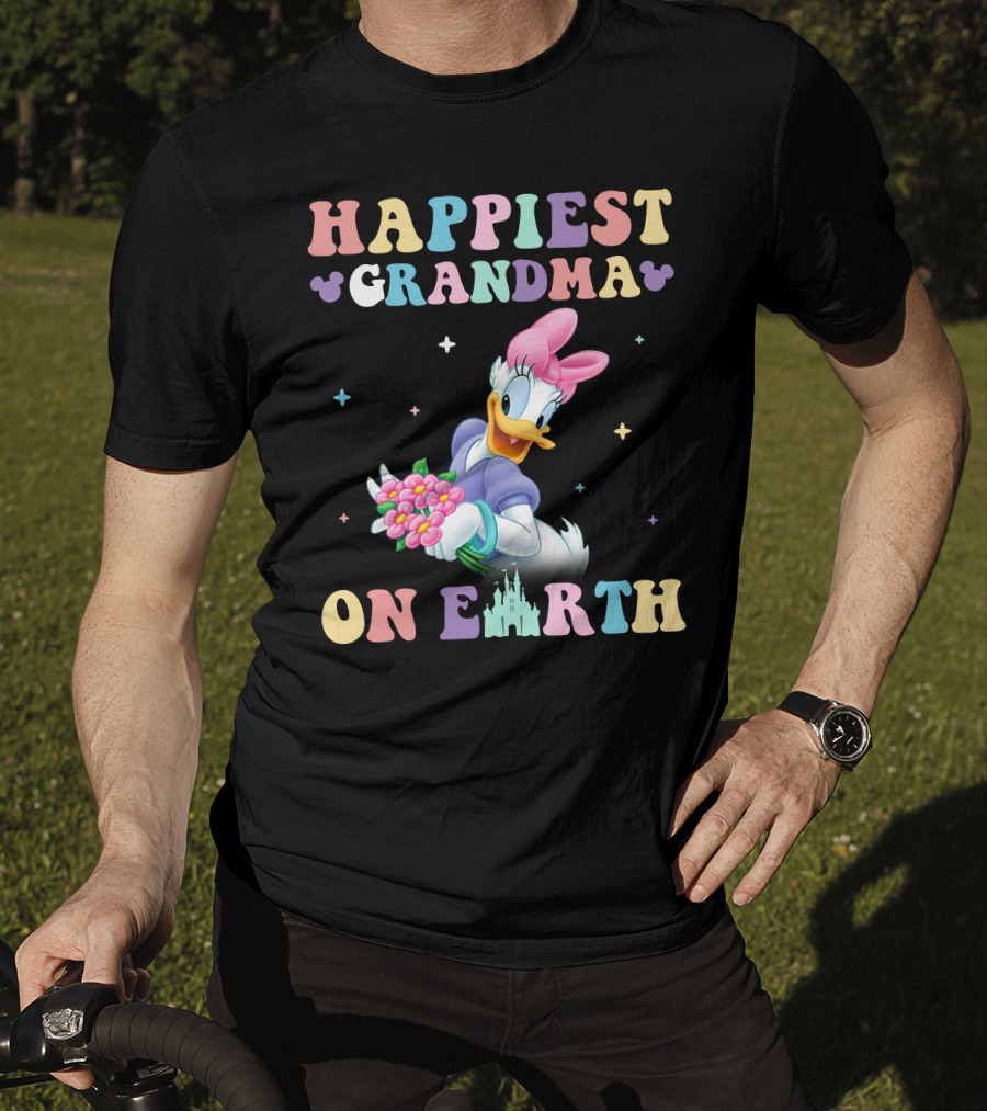 Happiest Grandma On Earth Daisy Duck Disney T-Shirt