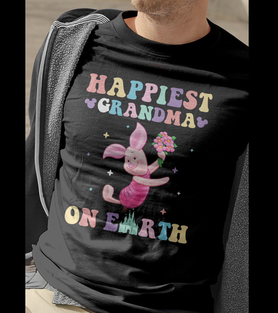 Happiest Grandma On Earth Piglet T-Shirt