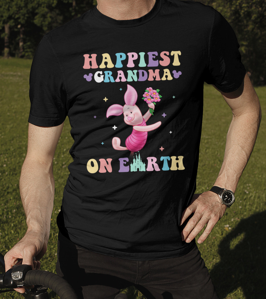 Happiest Grandma On Earth Piglet T-Shirt