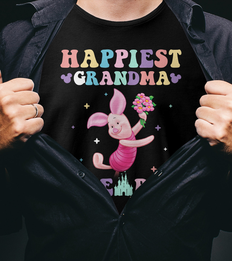 Happiest Grandma On Earth Piglet T-Shirt
