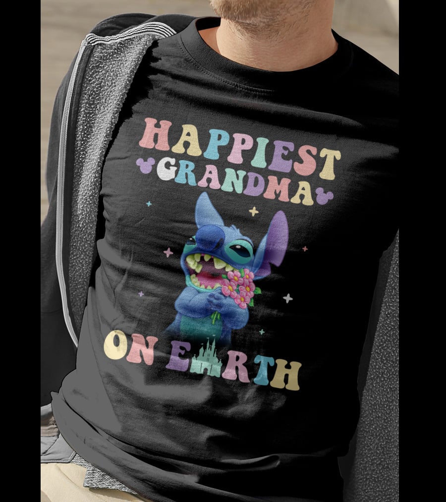 Happiest Grandma On Earth Stitch Disney T-Shirt