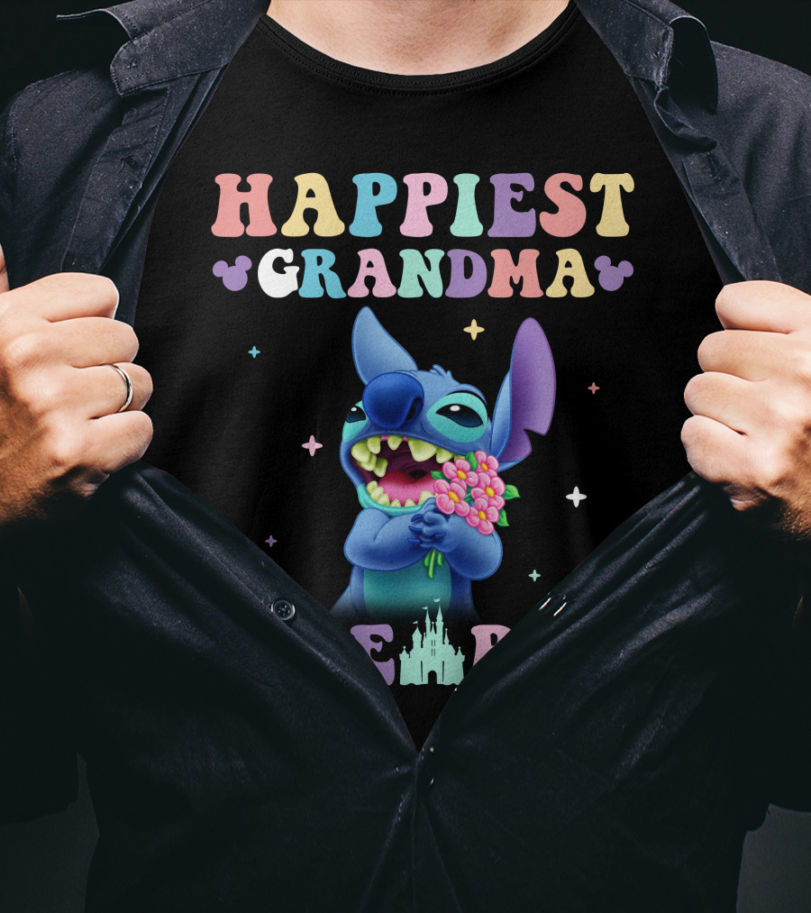 Happiest Grandma On Earth Stitch Disney T-Shirt