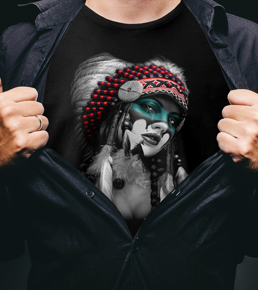 Fdsgdfg Native Inspired Headdress T-Shirt