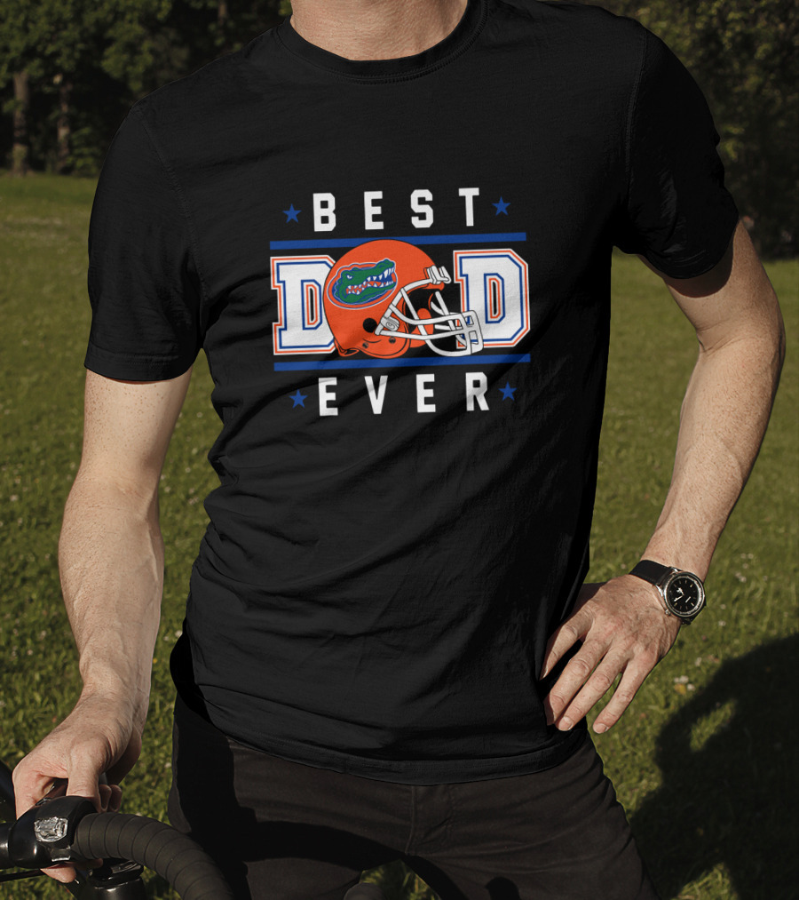 Best Dad Ever Florida Gators Football Helmet T-Shirt