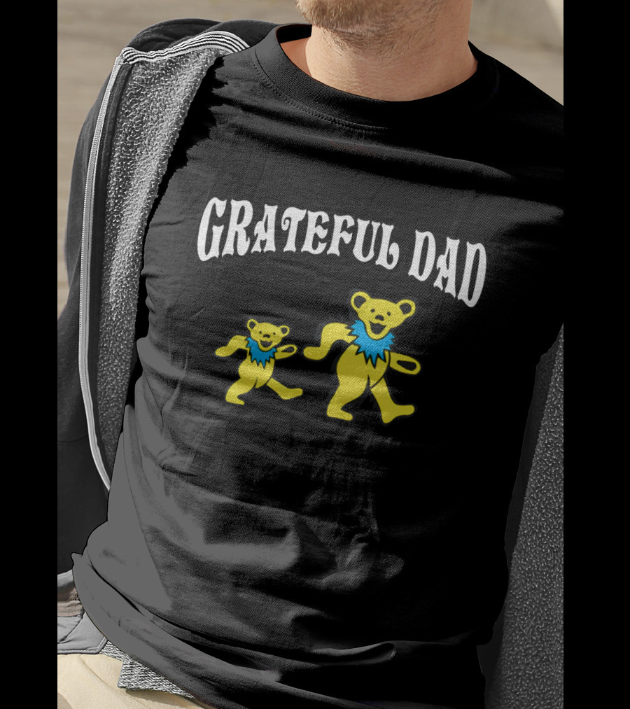 Grateful Dad Dancing Bears Father's Day T-Shirt