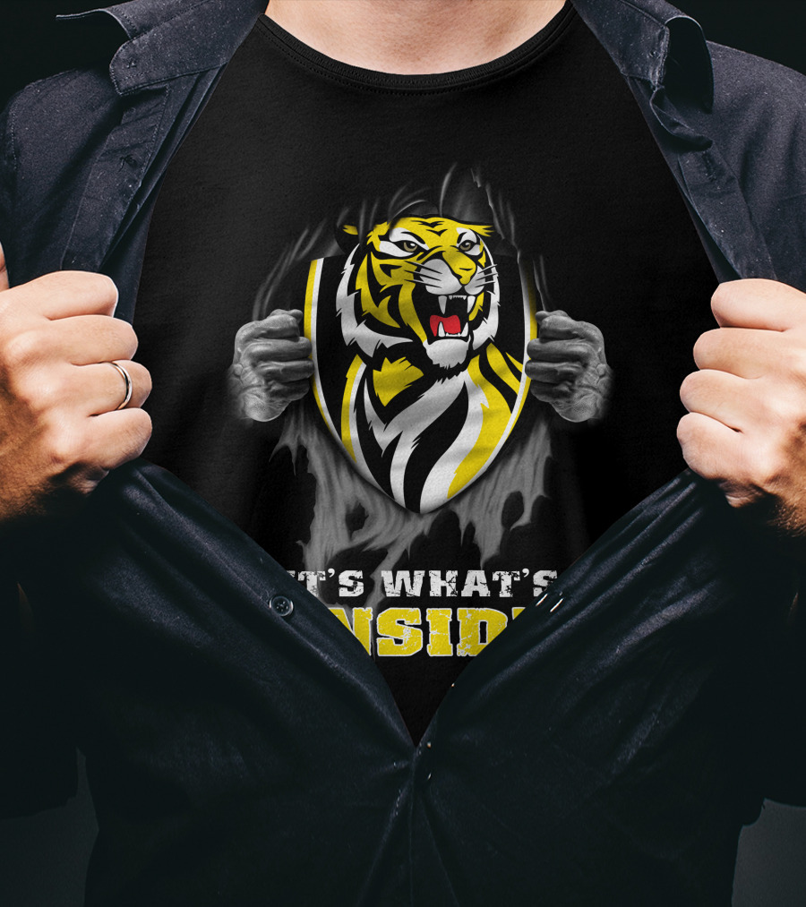 It's What's Inside Richmond Tigers Logo Peeling Effect T-Shirt
