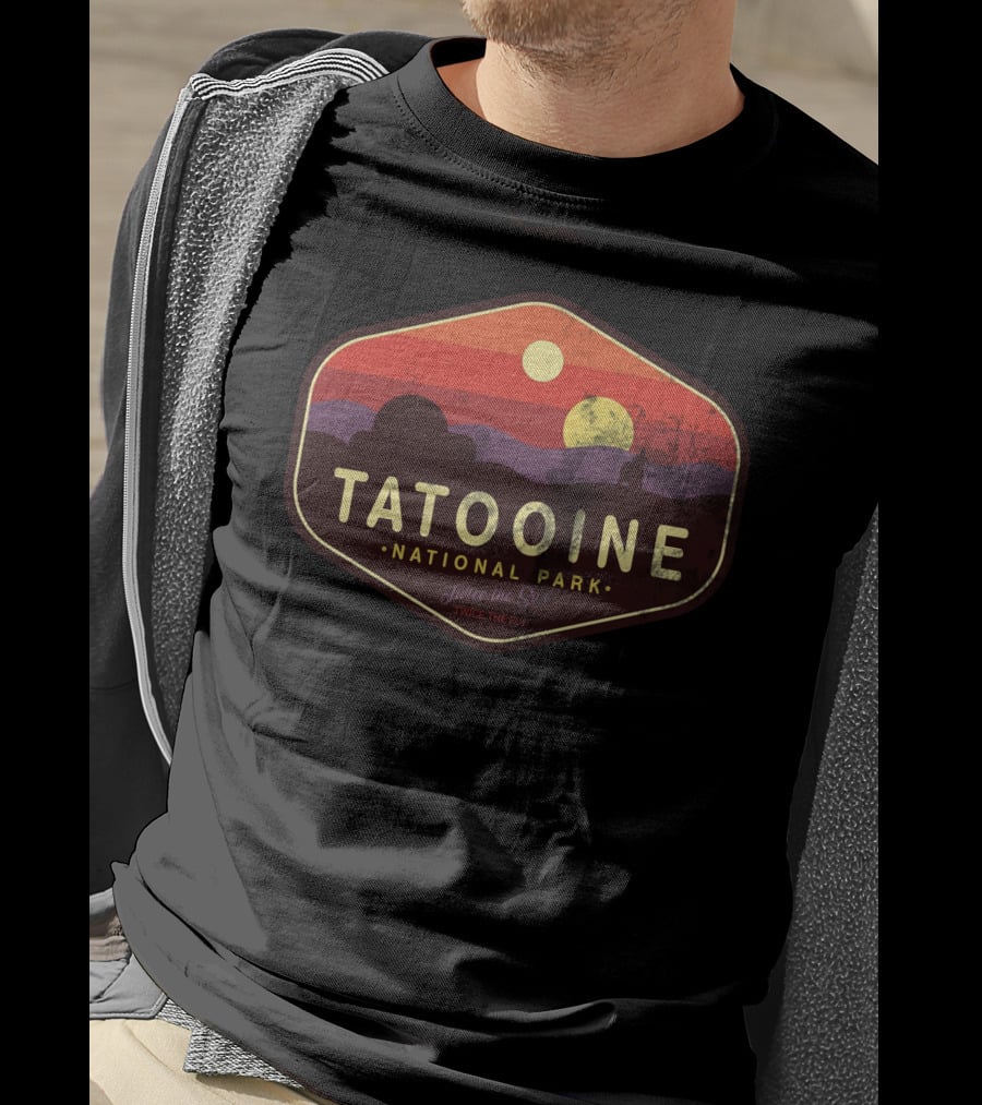 Tatooine National Park Twice The Sun Vintage Star Wars Sunset T-Shirt