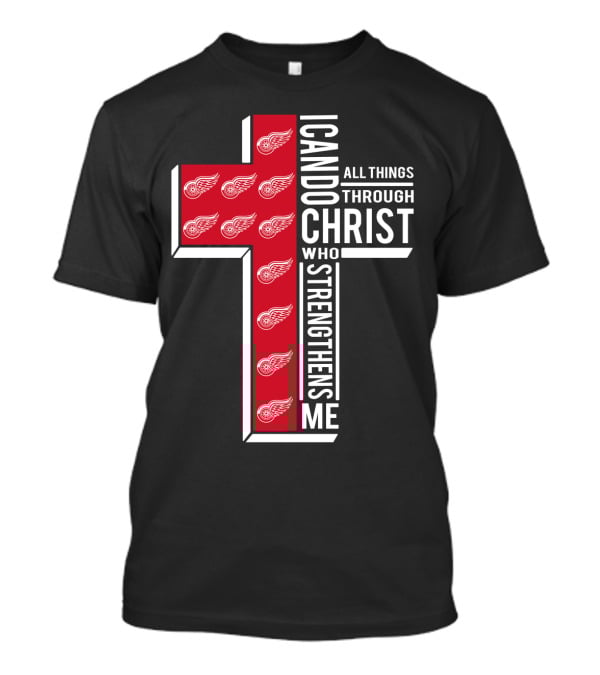 I Can Do All Things Through Christ Red Wings T-Shirt