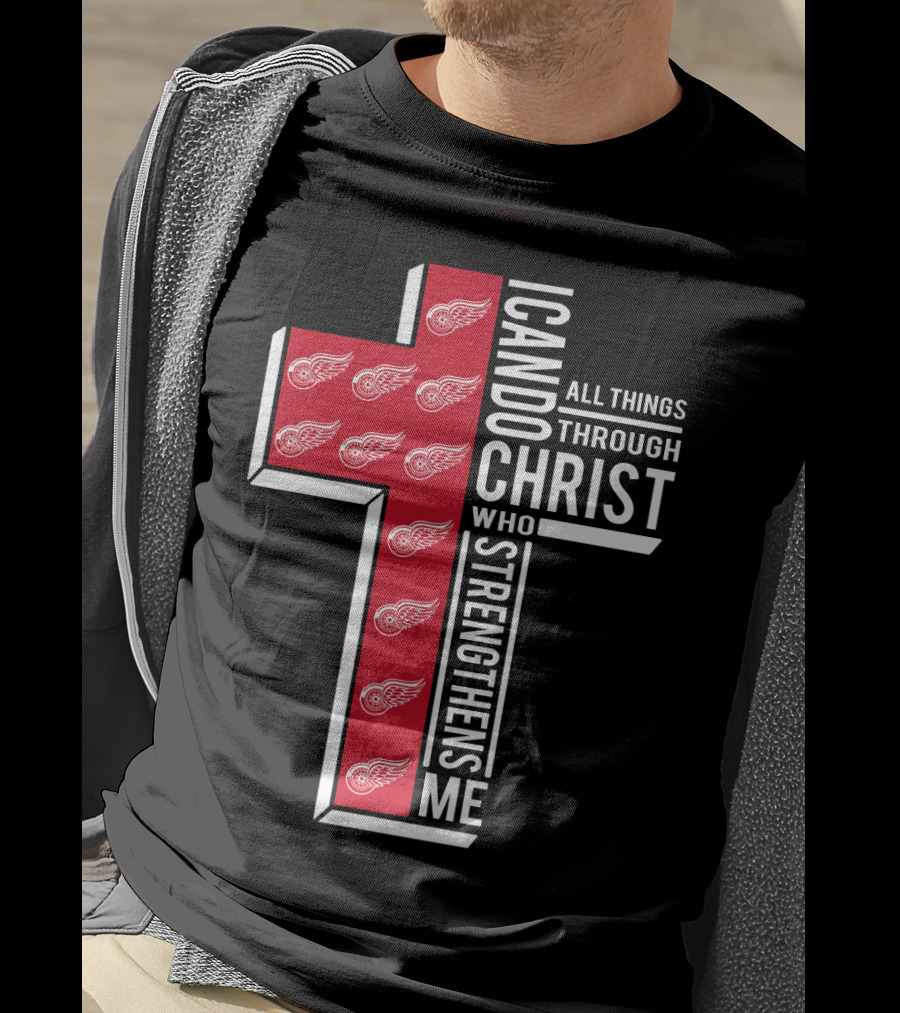 I Can Do All Things Through Christ Red Wings T-Shirt