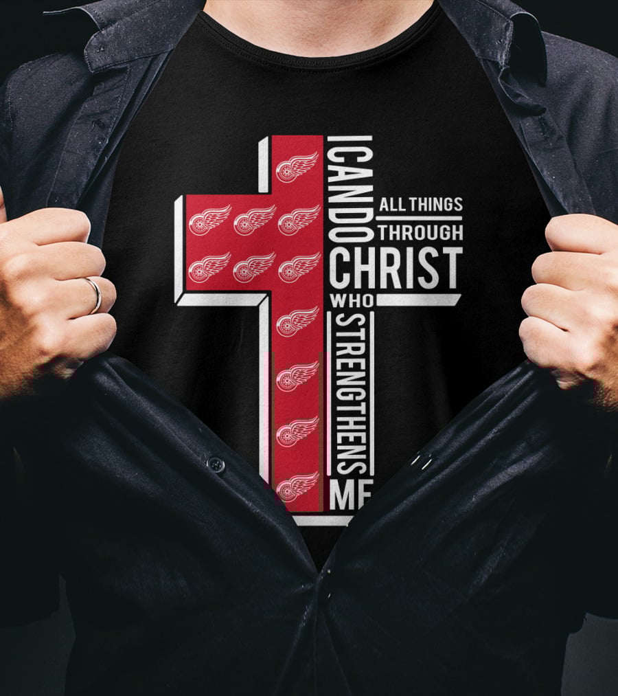 I Can Do All Things Through Christ Red Wings T-Shirt