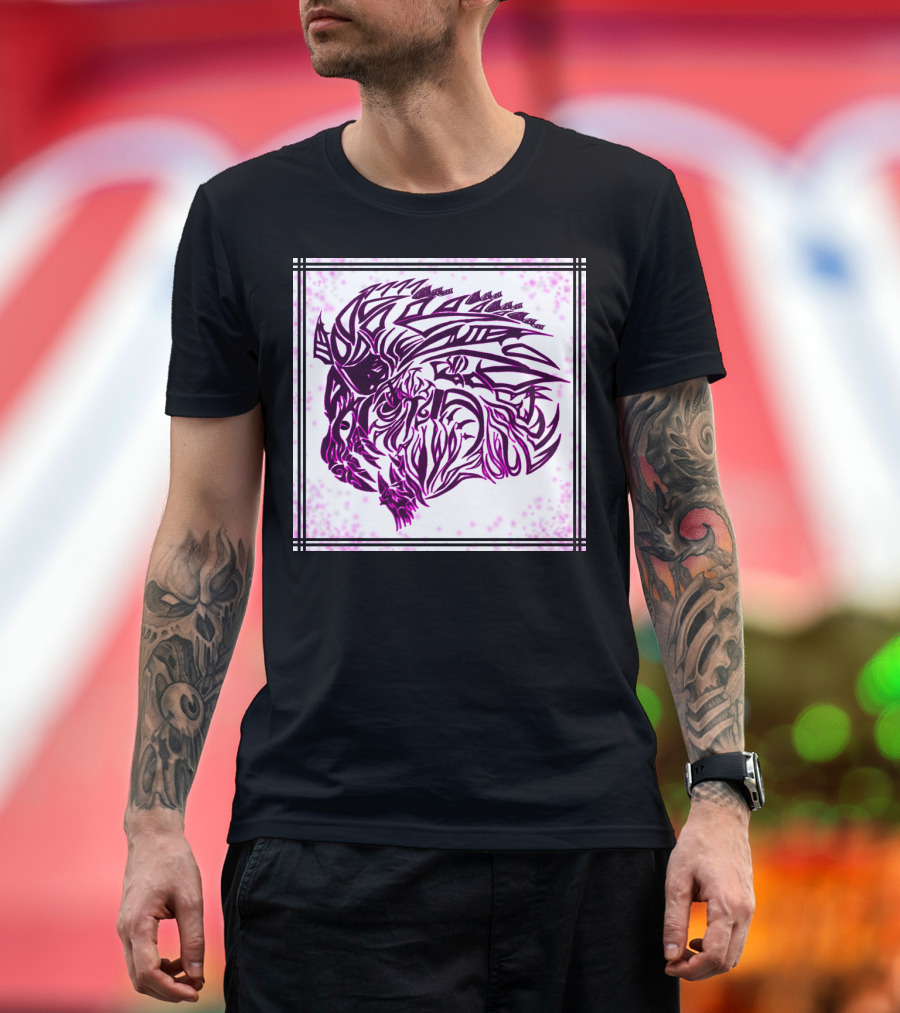 Foo Dog Pink Tribal T-Shirt