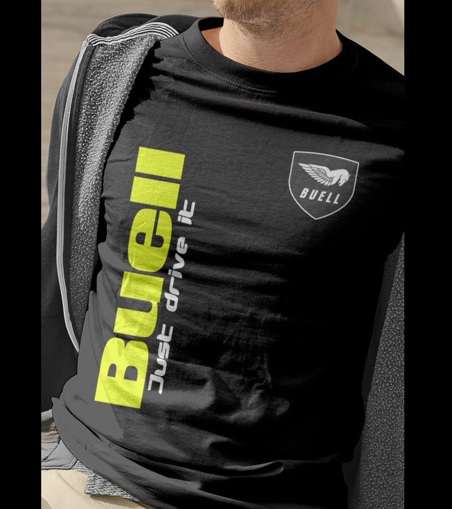 Buell Just Drive It Winged T-Shirt