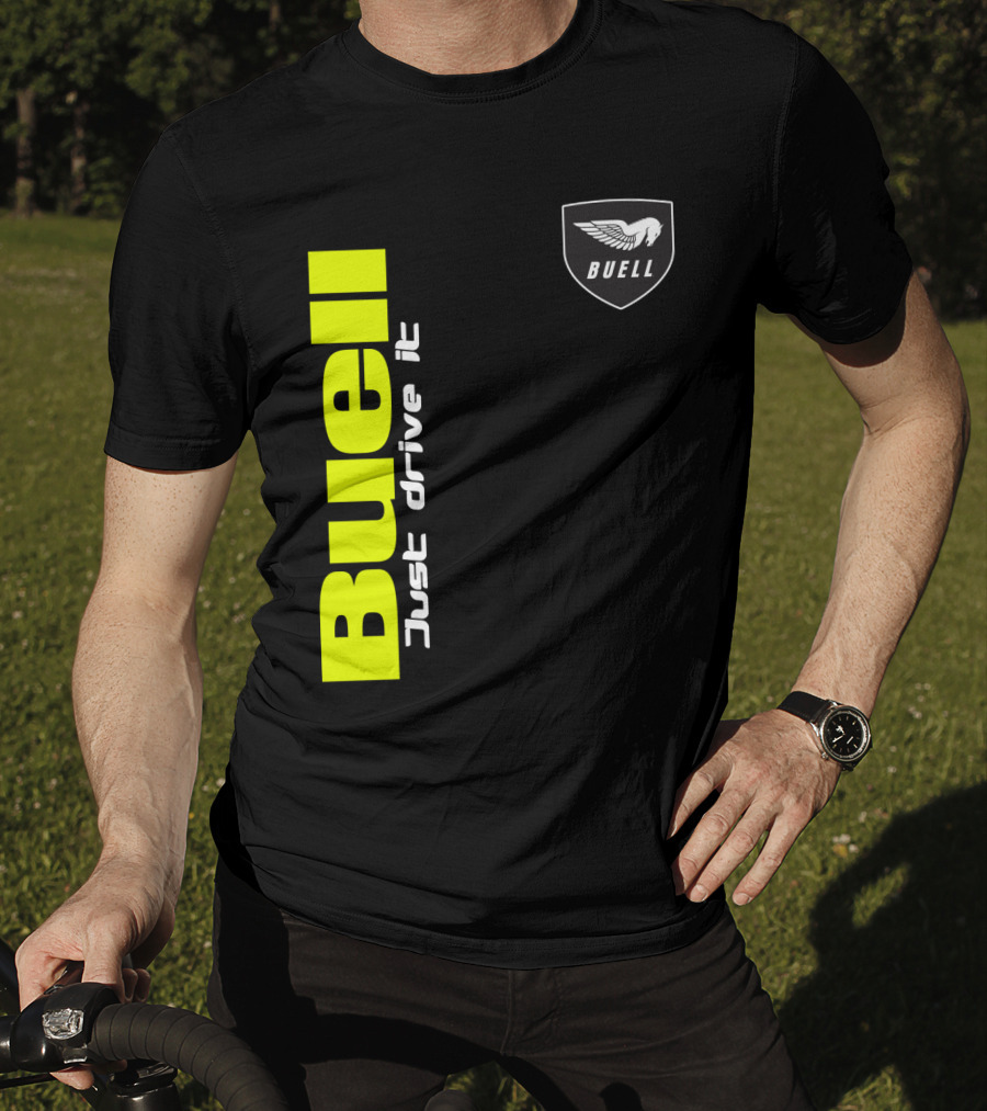 Buell Just Drive It Winged T-Shirt