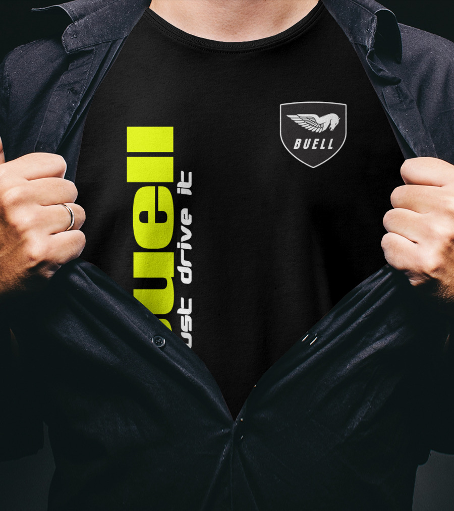 Buell Just Drive It Winged T-Shirt