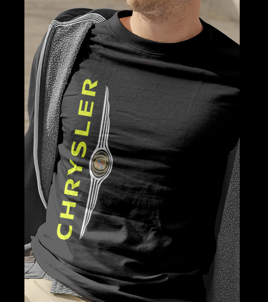 CHRYSLER Vintage Logo Icon Vertical Alignment T-Shirt