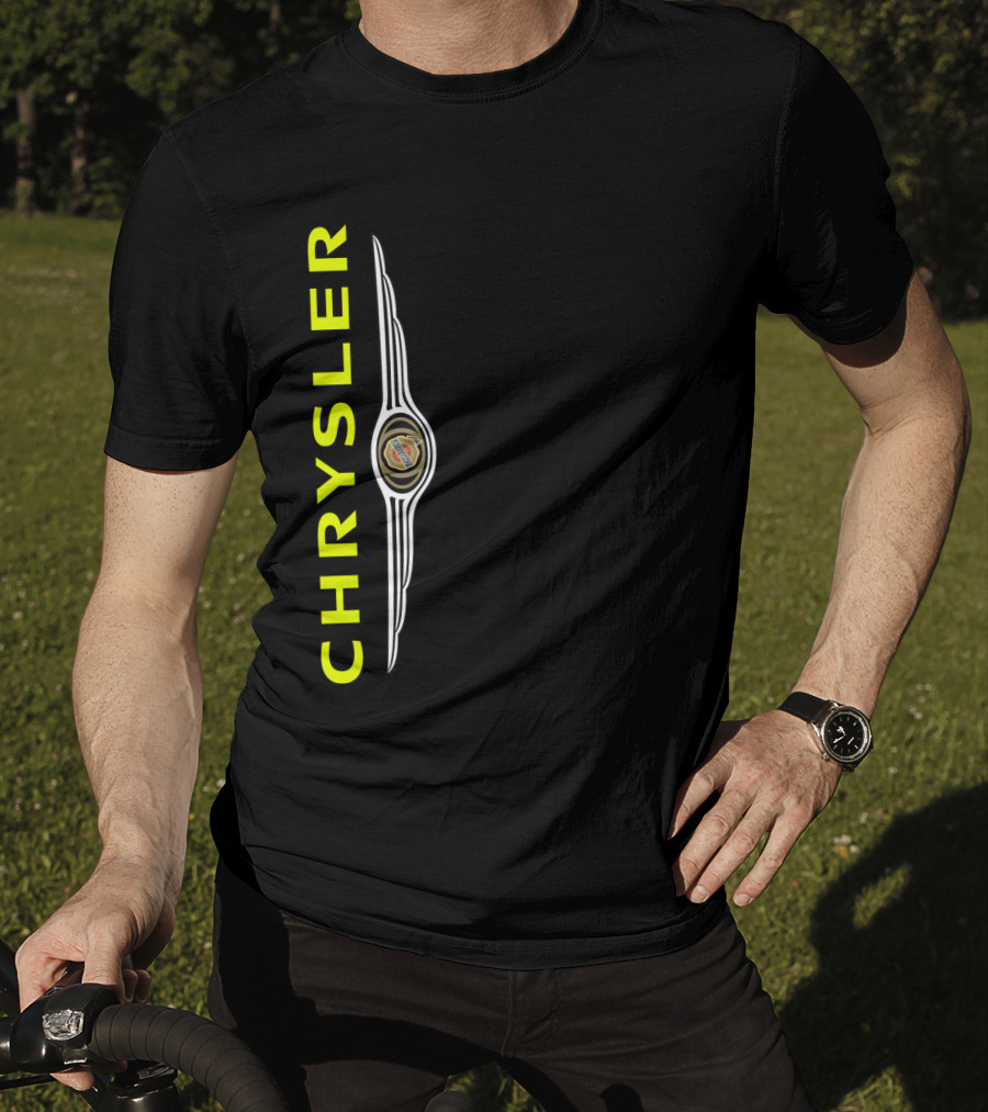 CHRYSLER Vintage Logo Icon Vertical Alignment T-Shirt