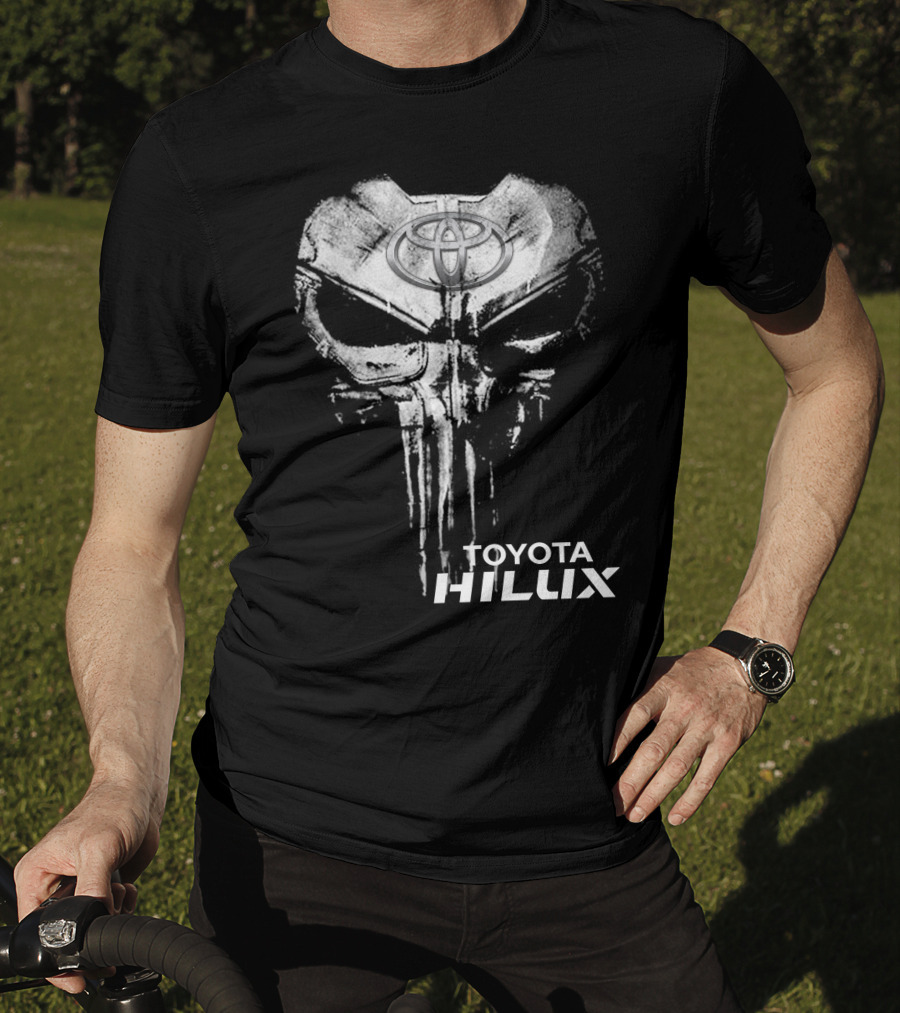 Toyota Hilux Punisher Skull Logo T-Shirt