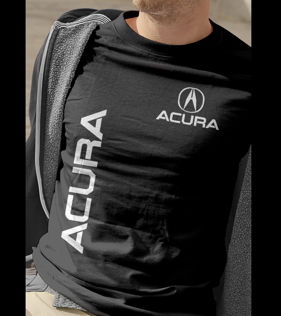 ACURA Acura Emblem Vertical And Horizontal Branding T-Shirt