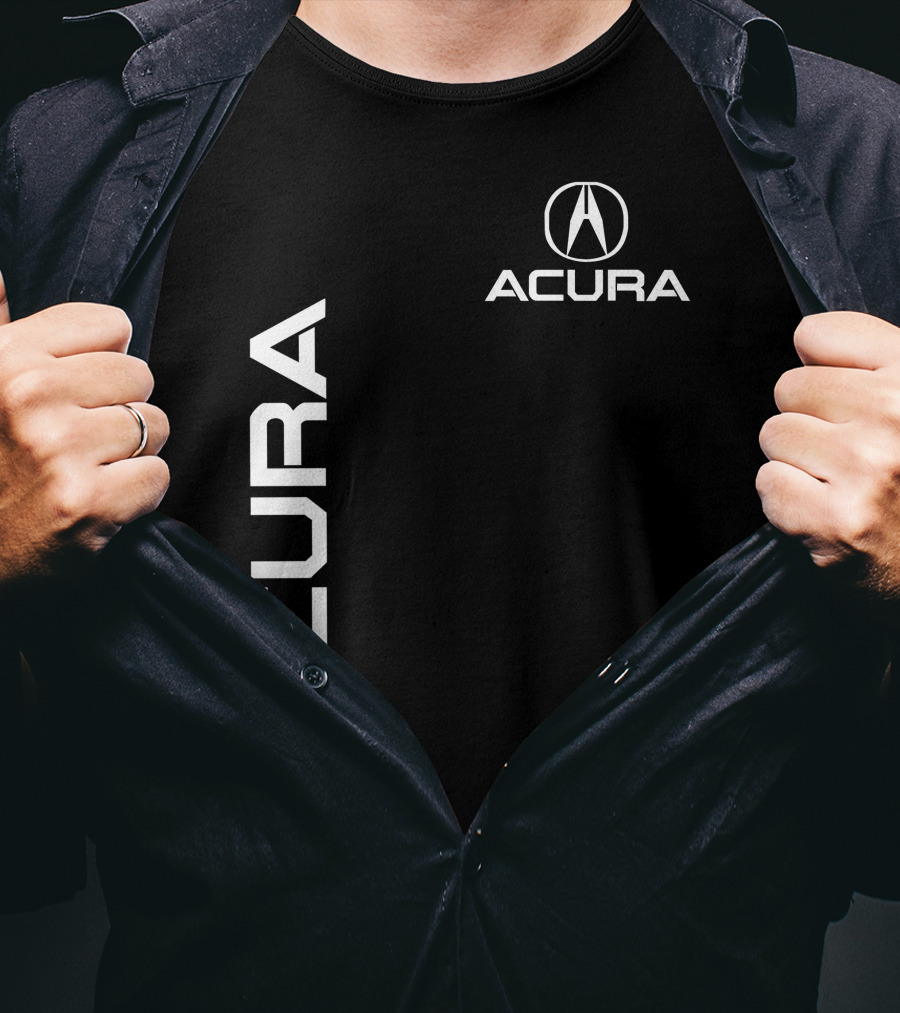 ACURA Acura Emblem Vertical And Horizontal Branding T-Shirt
