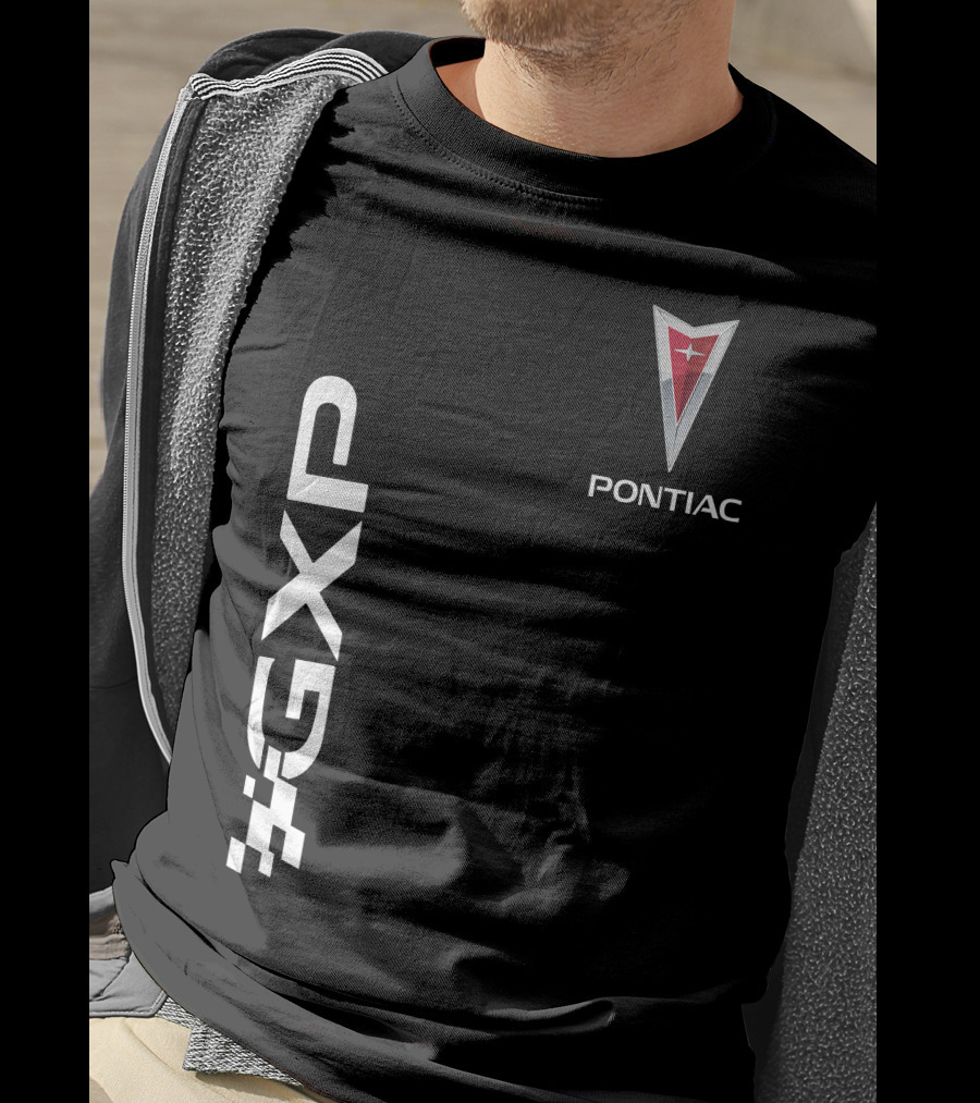 Pontiac GXP Logo With Emblem And Checkered Flag T-Shirt