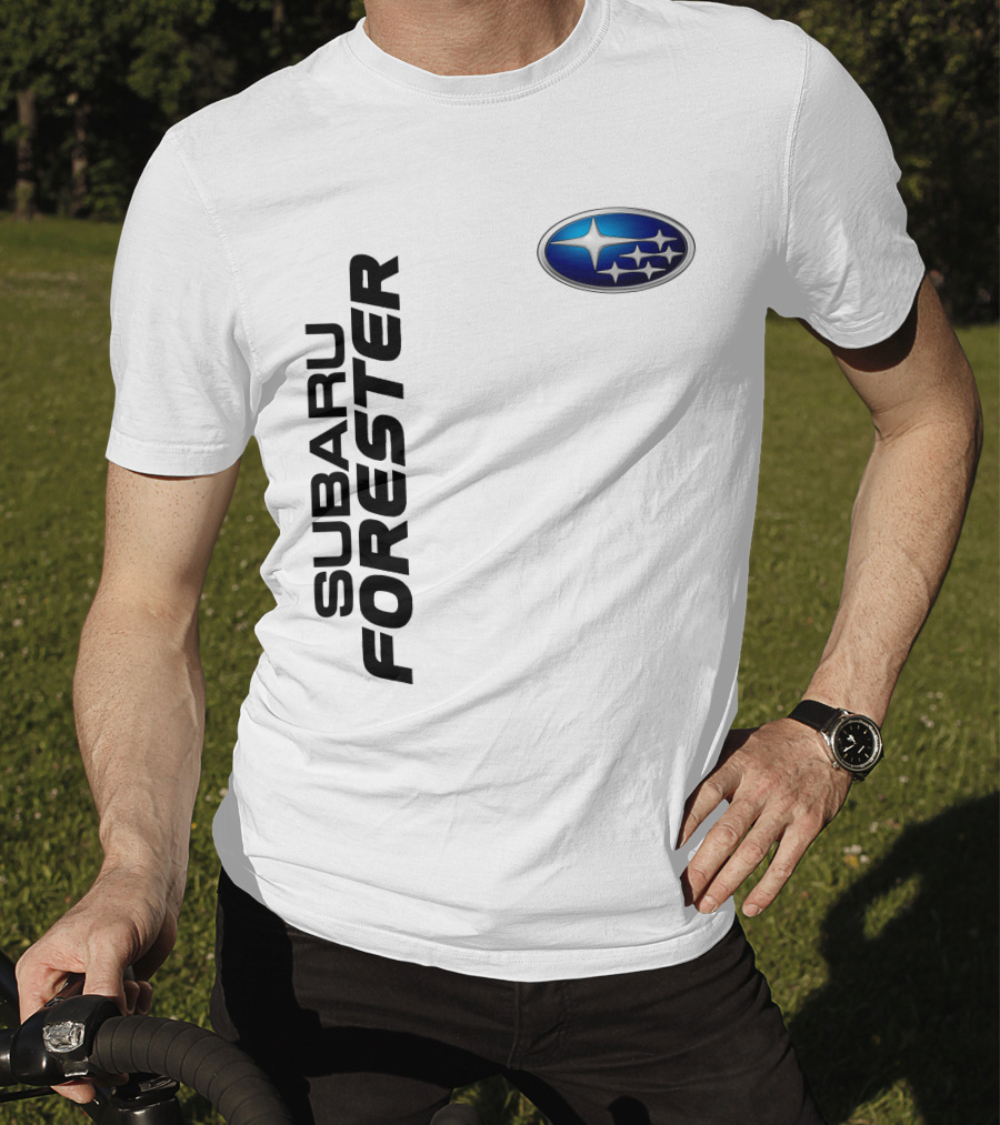SUBARU FORESTER Logo Oval Badge T-Shirt