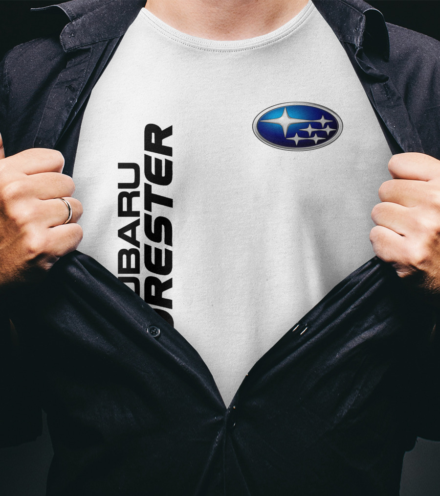 SUBARU FORESTER Logo Oval Badge T-Shirt