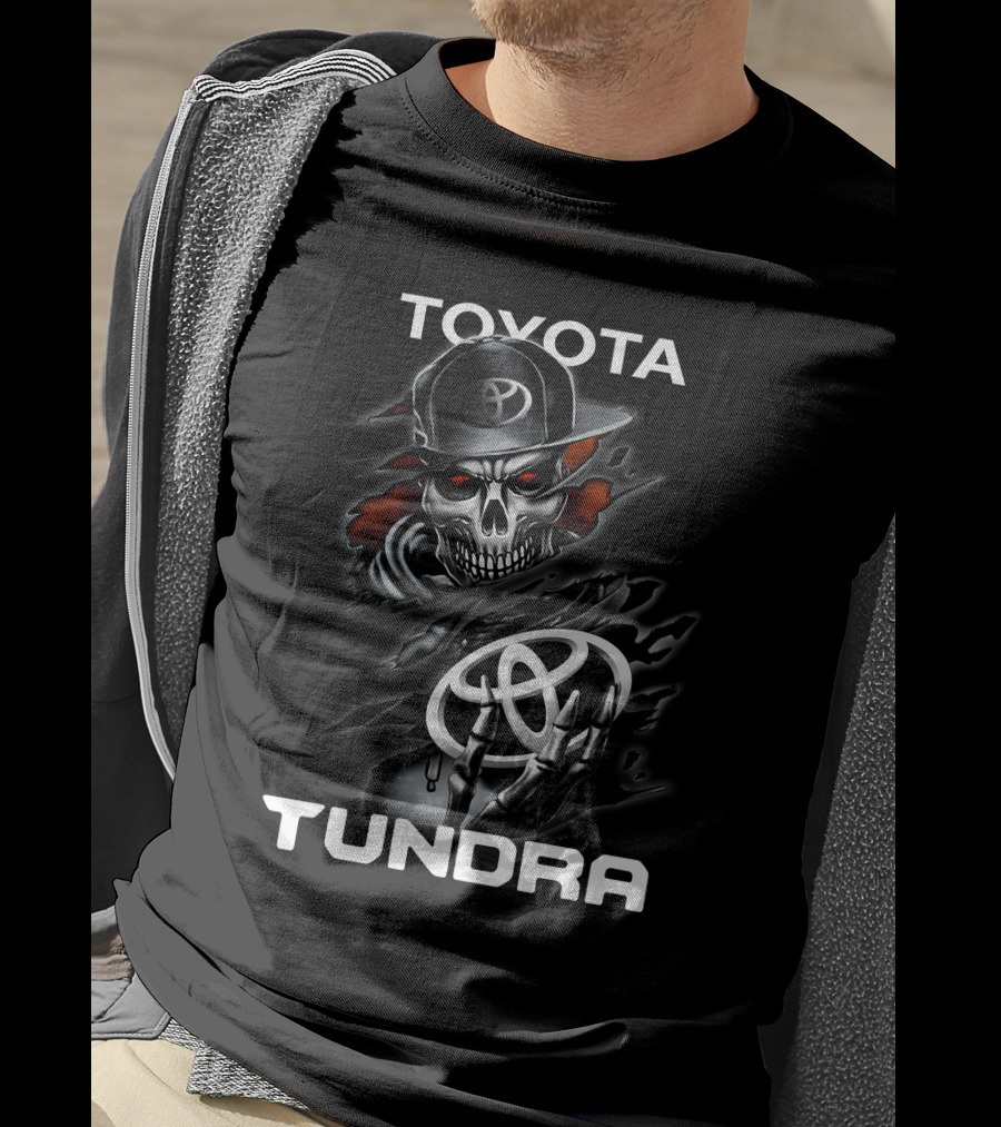 TOYOTA TUNDRA Skeleton Hoodie Emblem T-Shirt