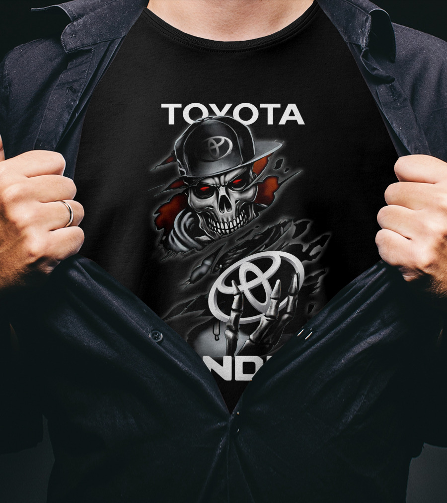 TOYOTA TUNDRA Skeleton Hoodie Emblem T-Shirt