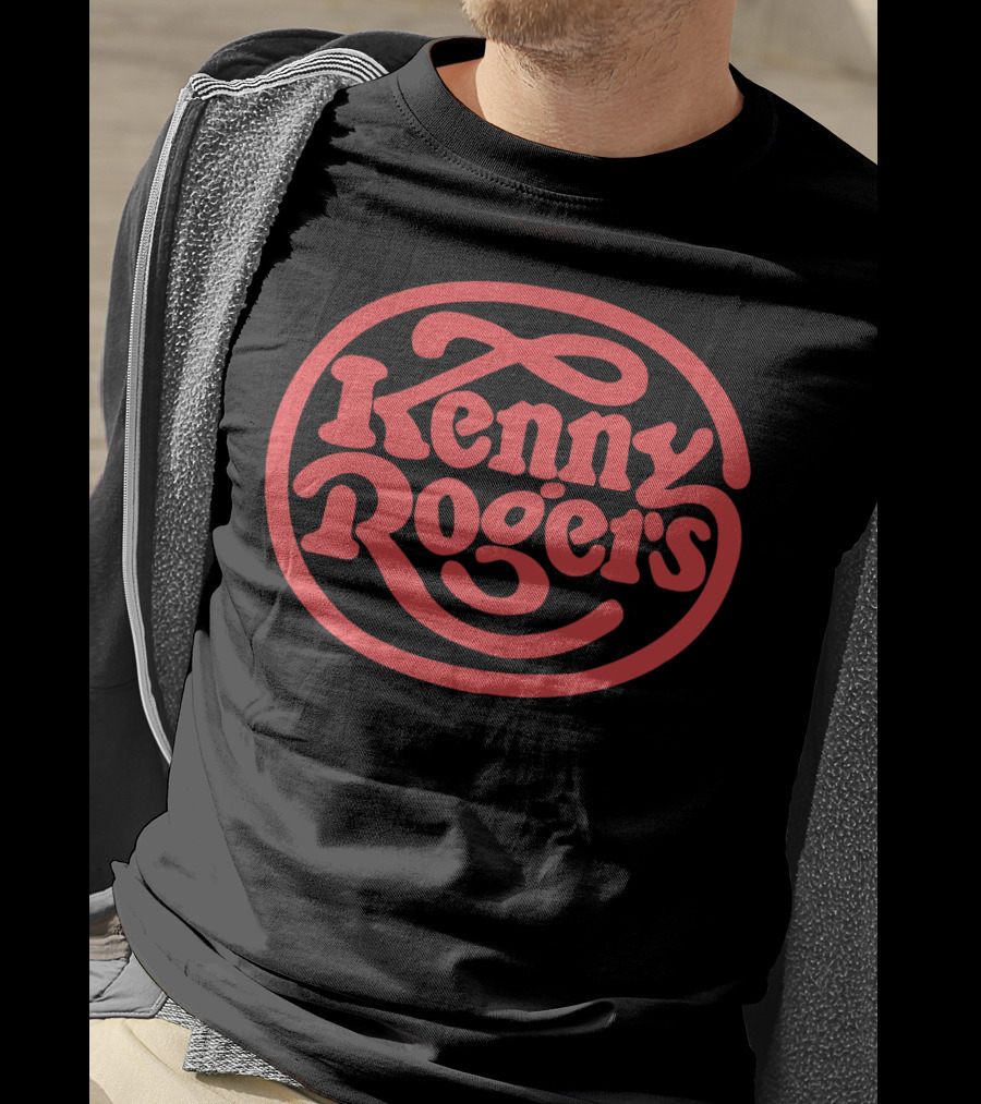 Kenny Rogers Retro Style Red T-Shirt