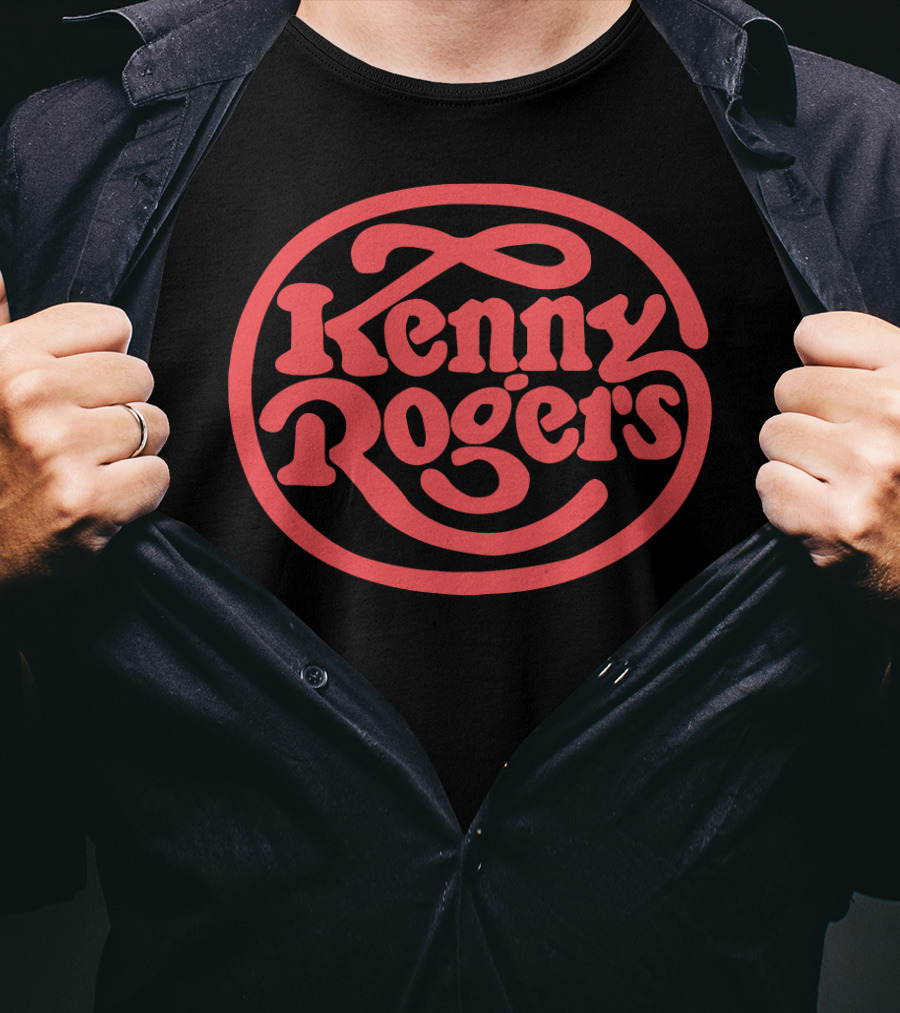 Kenny Rogers Retro Style Red T-Shirt