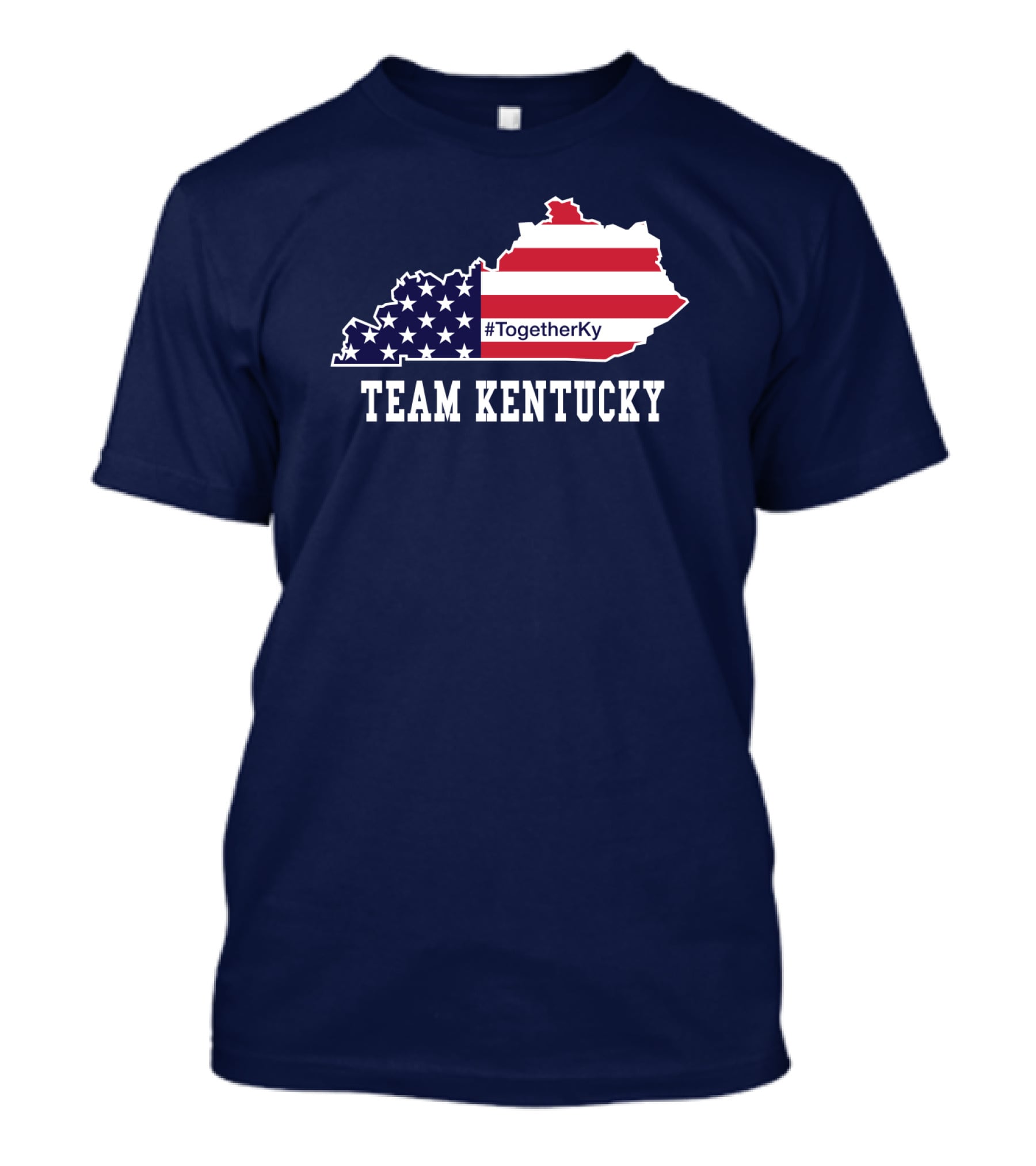 Team Kentucky #TogetherKy USA Map Flag T-Shirt