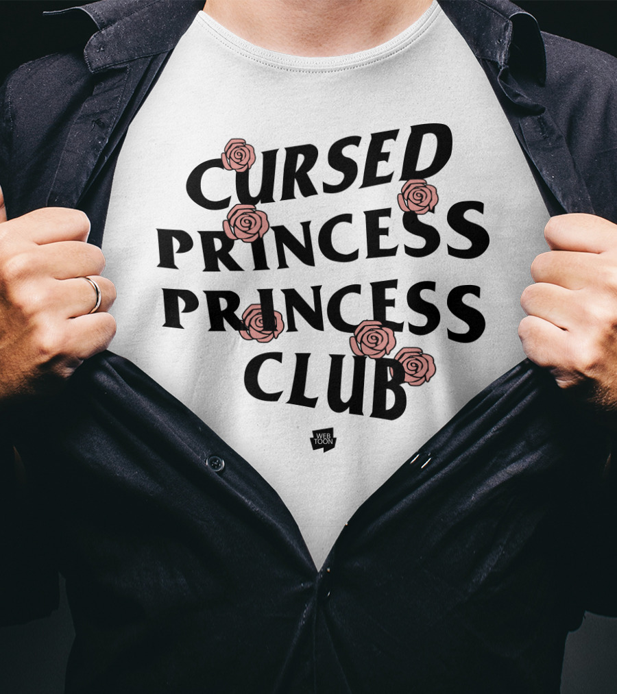 Cursed Princess Club Webtoon Merchandise Roses T-Shirt
