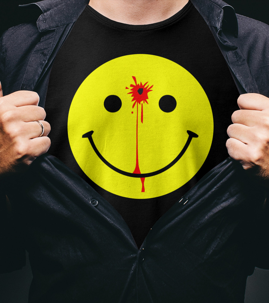 Have A Nice Day Smiley Face Blood Splatter T-Shirt