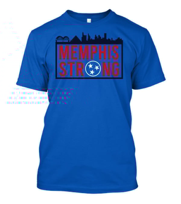 MEMPHIS STRONG Tennessee Skyline Three Stars T-Shirt