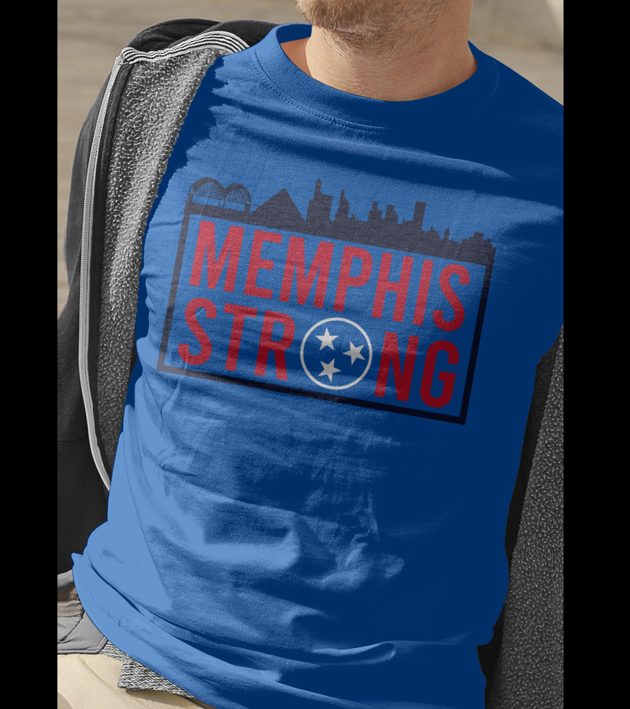 MEMPHIS STRONG Tennessee Skyline Three Stars T-Shirt