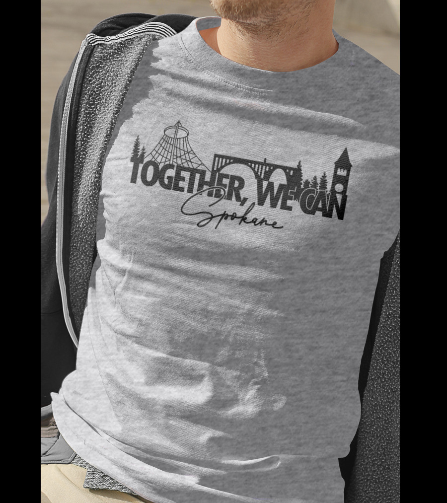 Together We Can Spokane Landmarks Collaboration T-Shirt