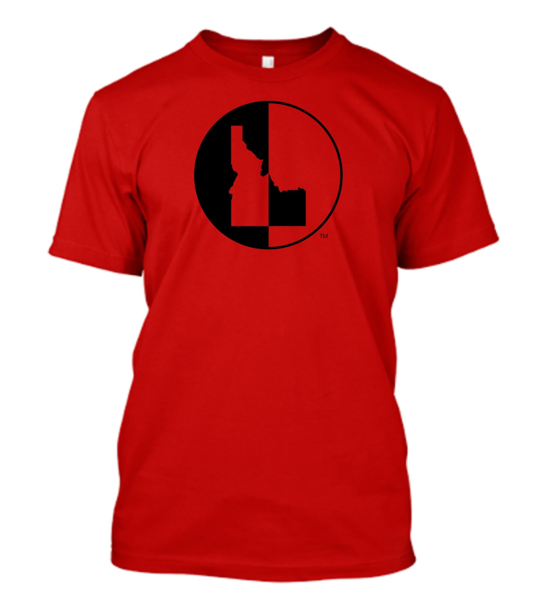 Idaho Allmade Red Black Split T-Shirt