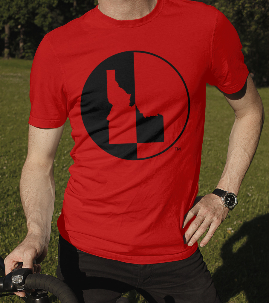 Idaho Allmade Red Black Split T-Shirt
