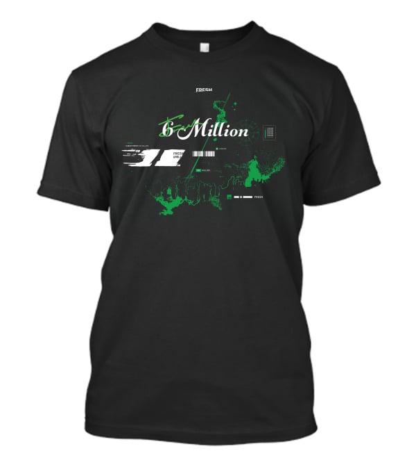 Fresh 6 Million Merch Celebration Green Astronaut T-Shirt