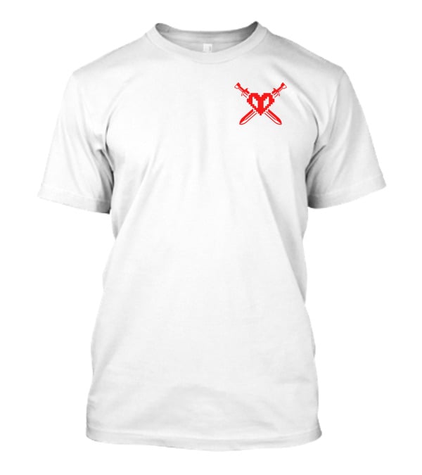 Philza Pixel Heart Crossed Swords Merch T-Shirt