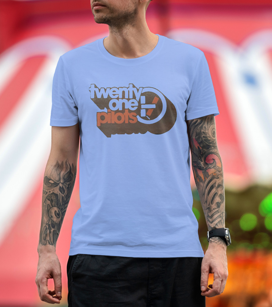 twenty one pilots logo on light blue background T-Shirt