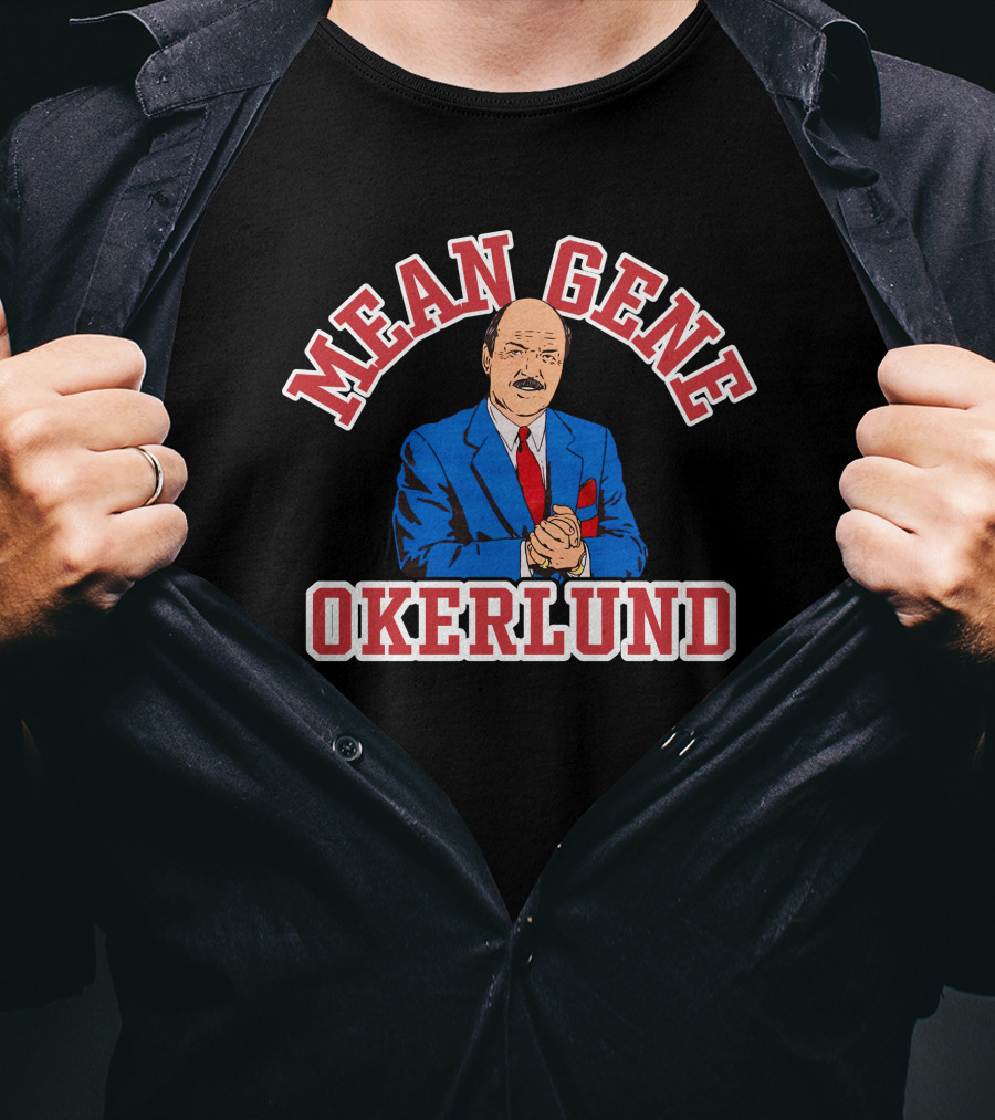 Mean Gene Okerlund WWE Legendary Broadcaster T-Shirt