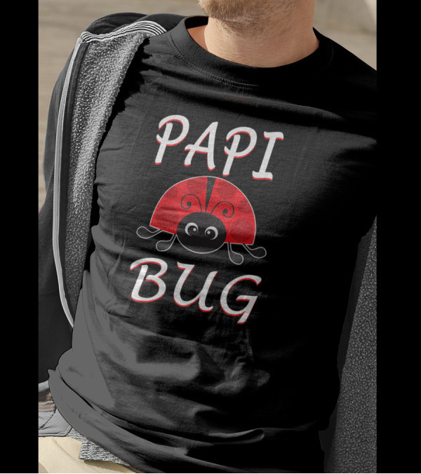 Papi Bug Ladybug Mens Dad T-Shirt