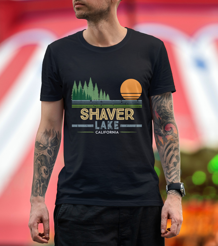 Shaver Lake California Forest Sunset Scene T-Shirt